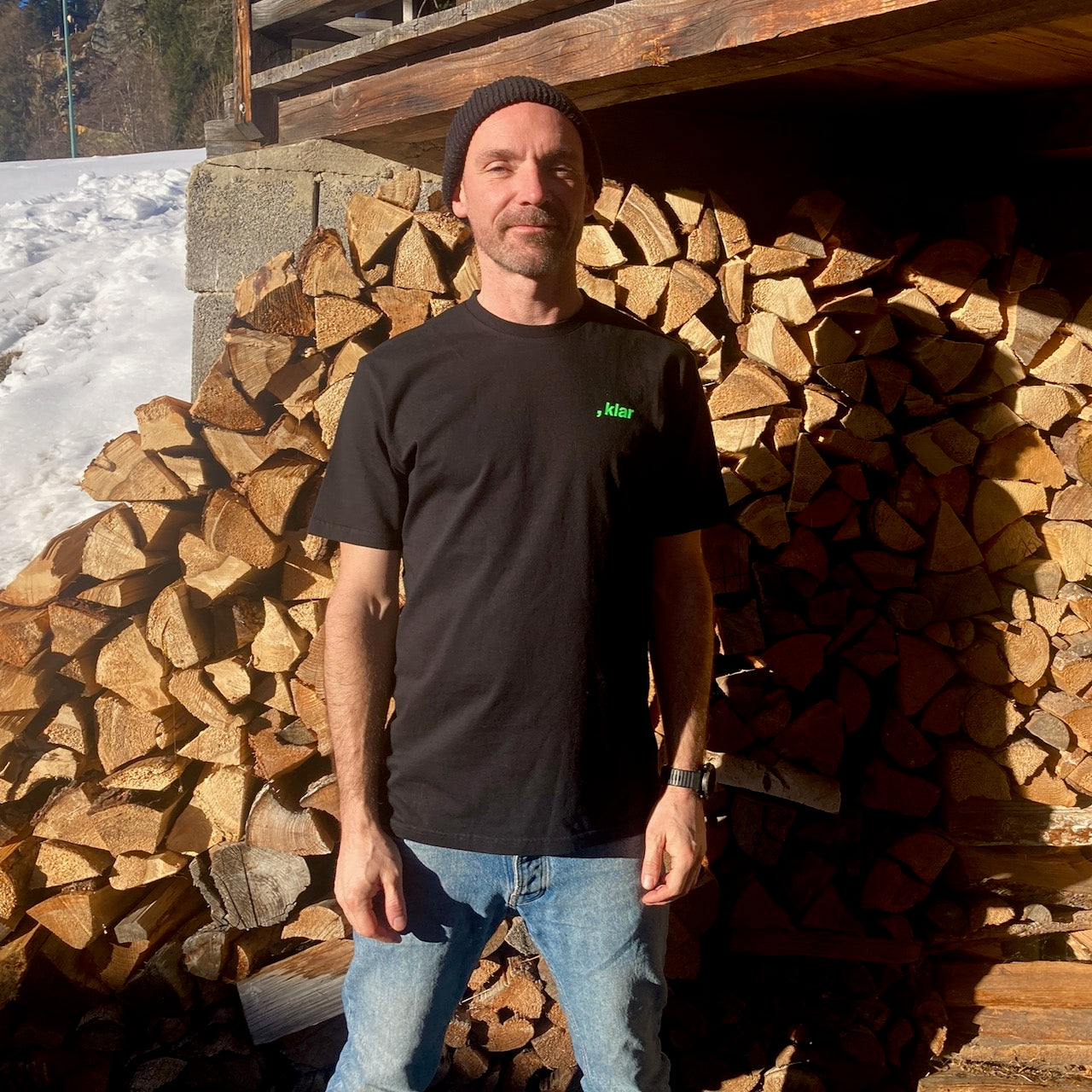 Le , klar Shirt - Schwarz