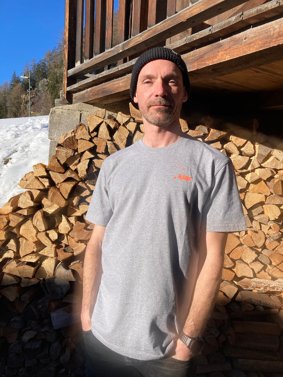 Le , klar Shirt - Grau