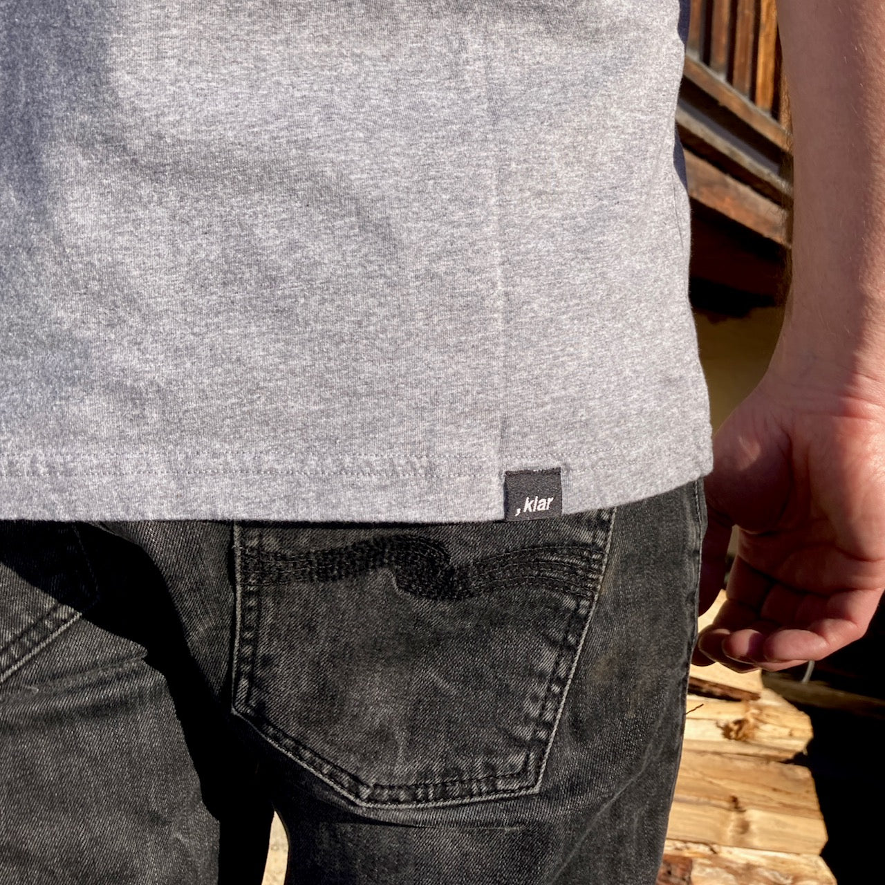 Le , klar Shirt - Grau