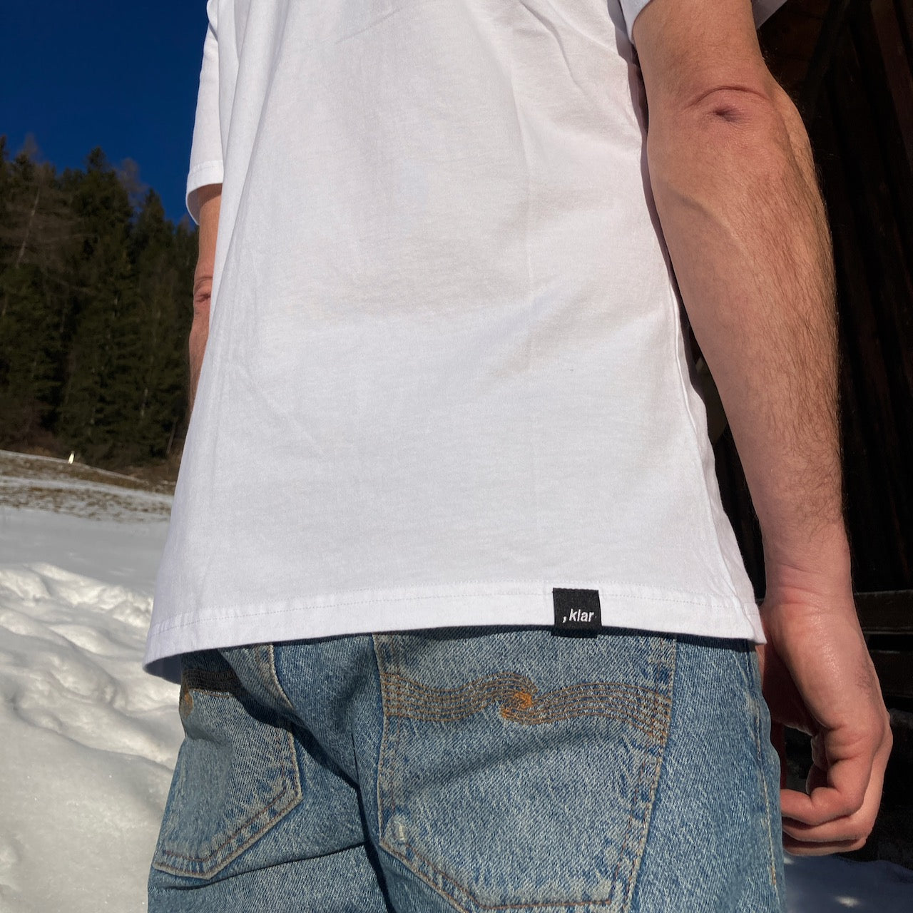 Le , klar Shirt - Weiß