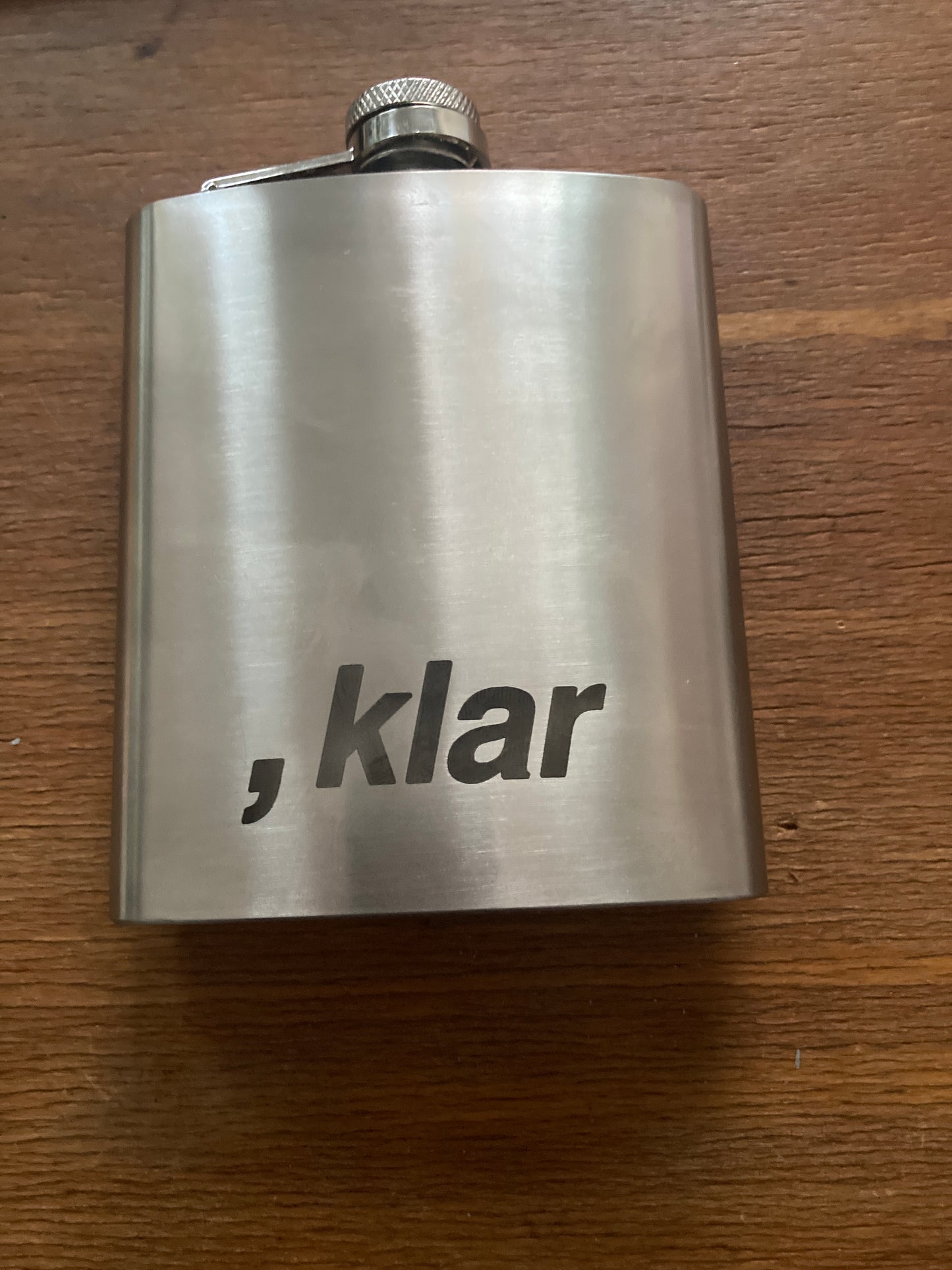 , klar Flachmann