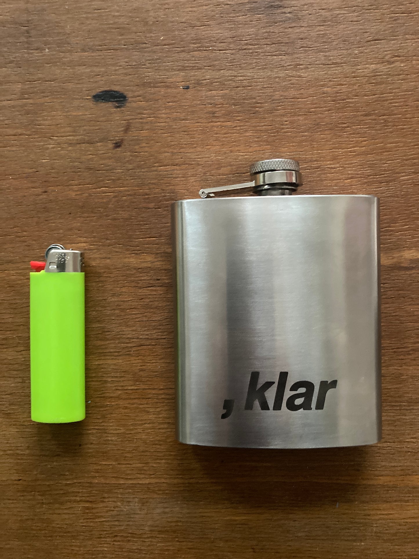 , klar Flachmann